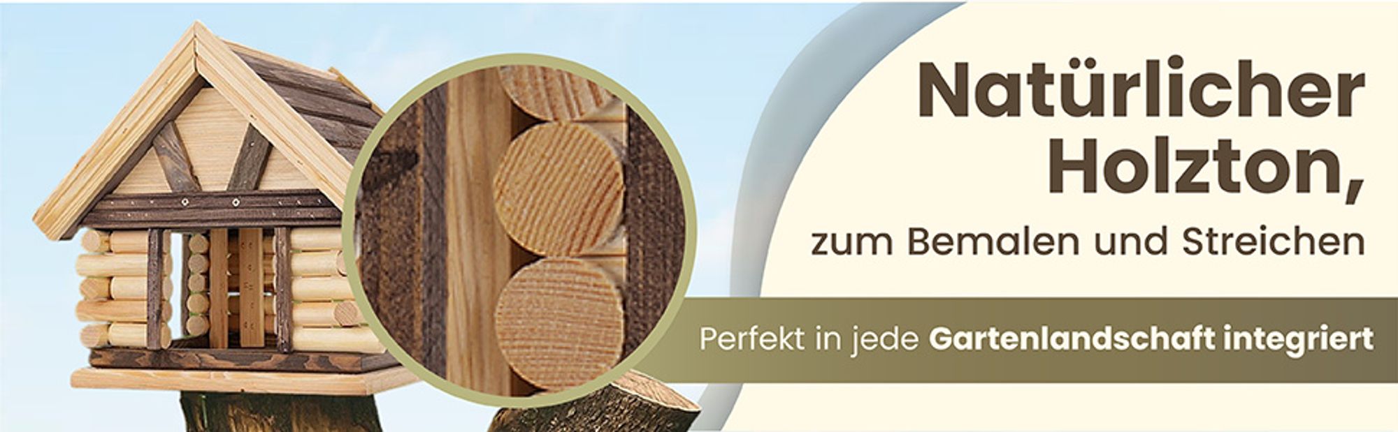 MAZUR Vogelfutterhaus aus massivem Holz 38 cm x 39,5 cm x 34,5 cm – Wetterfeste Futterstation, Futterspender für Wildvögel im Garten, großes Vogelhaus