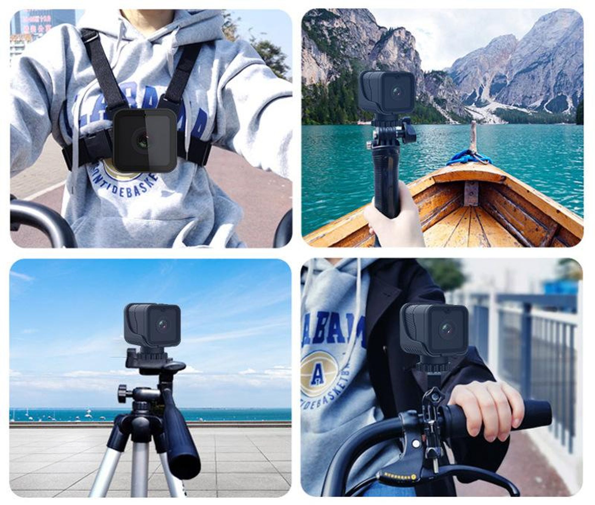 Mini-Kamera 1080P HD mit Hotspot-WLAN, wasserdichte Kamera, Outdoor-Fahrrad-Fahrrekorder, tragbare Mini-Sport-DV