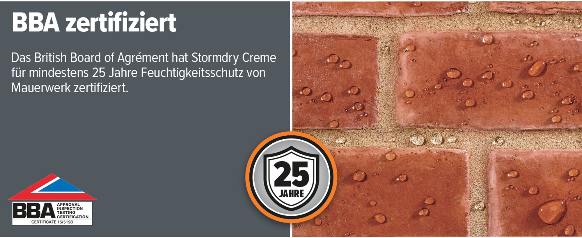 Raincheck Universal-Imprägnierung, atmungsaktiv - Ziegel - Stein - Holz - Hydrophobierung mit imprägnierender Wirkung - farblos (5Liter)