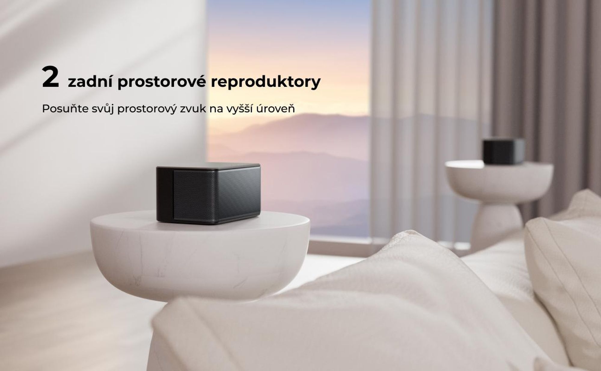 Zvuková lišta ULTIMEA Poseidon M4T 5.1 s Dolby Atmos, 3D prostorálním zvukem, zvuková lišta pro televizory s subwooferem, 2 zadními reproduktory, Bluetooth 5.3