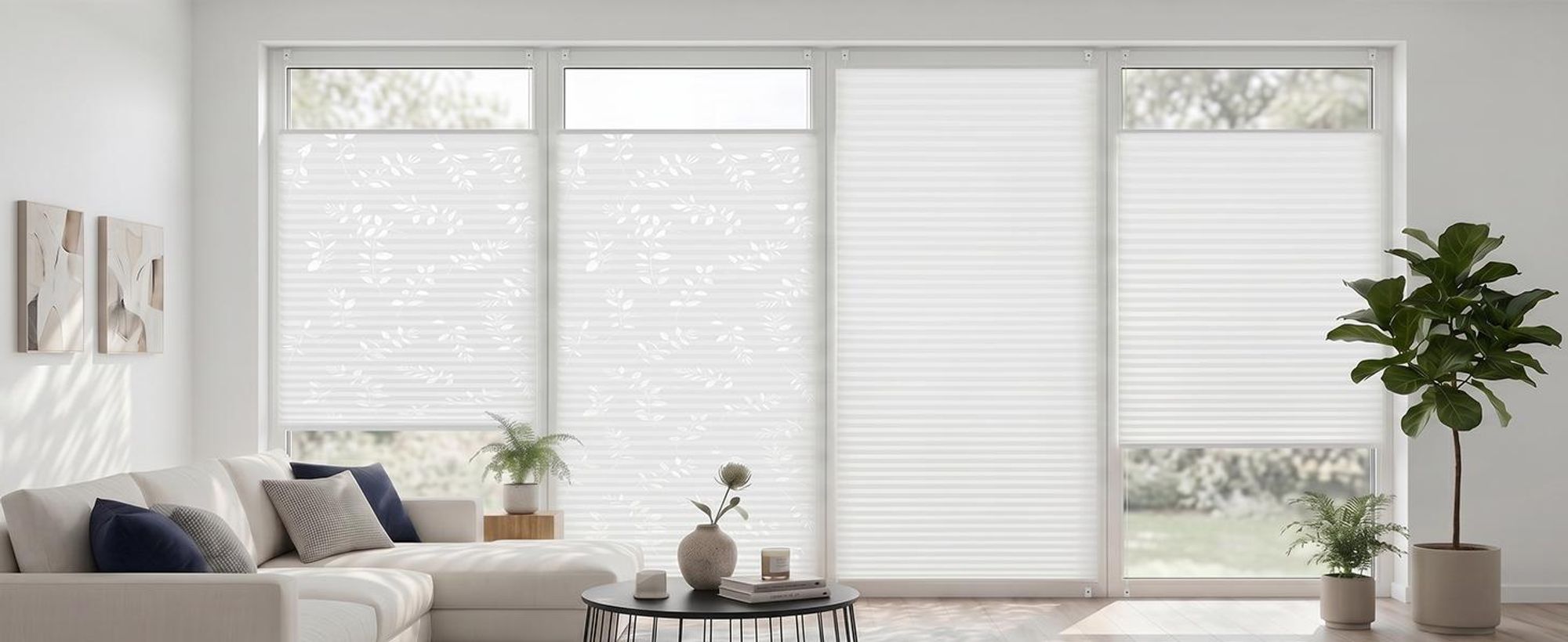 Plissee Klemmfix ohne Bohren 100x120cm Sonnenschutzrollo Verspannt Lichtschutz Faltrollo  Rollos für Fenster und Tür  Weiß