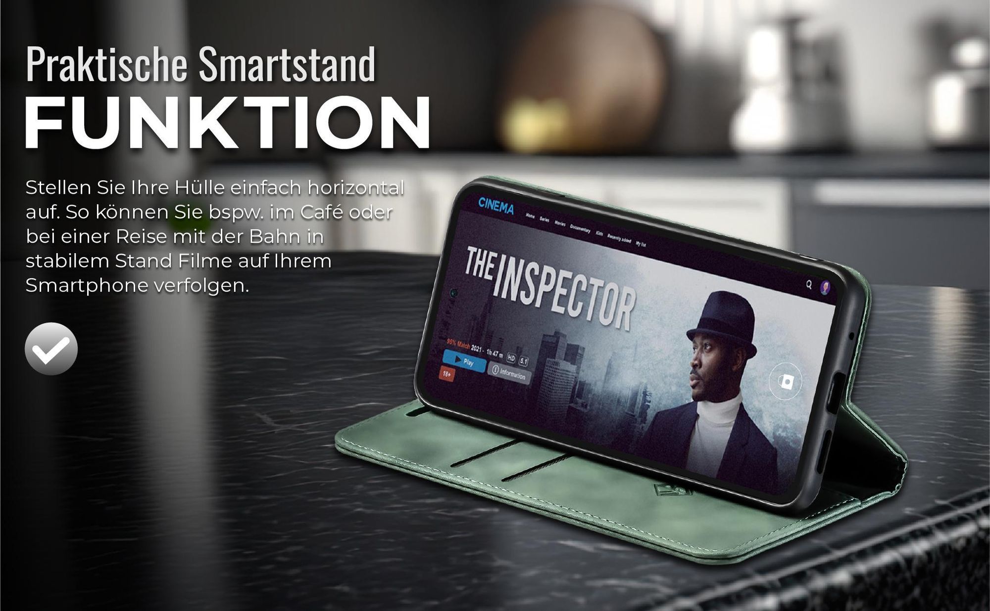 Hülle für Xiaomi Redmi 13 mit praktischer Aufstellmodus für Videostreaming