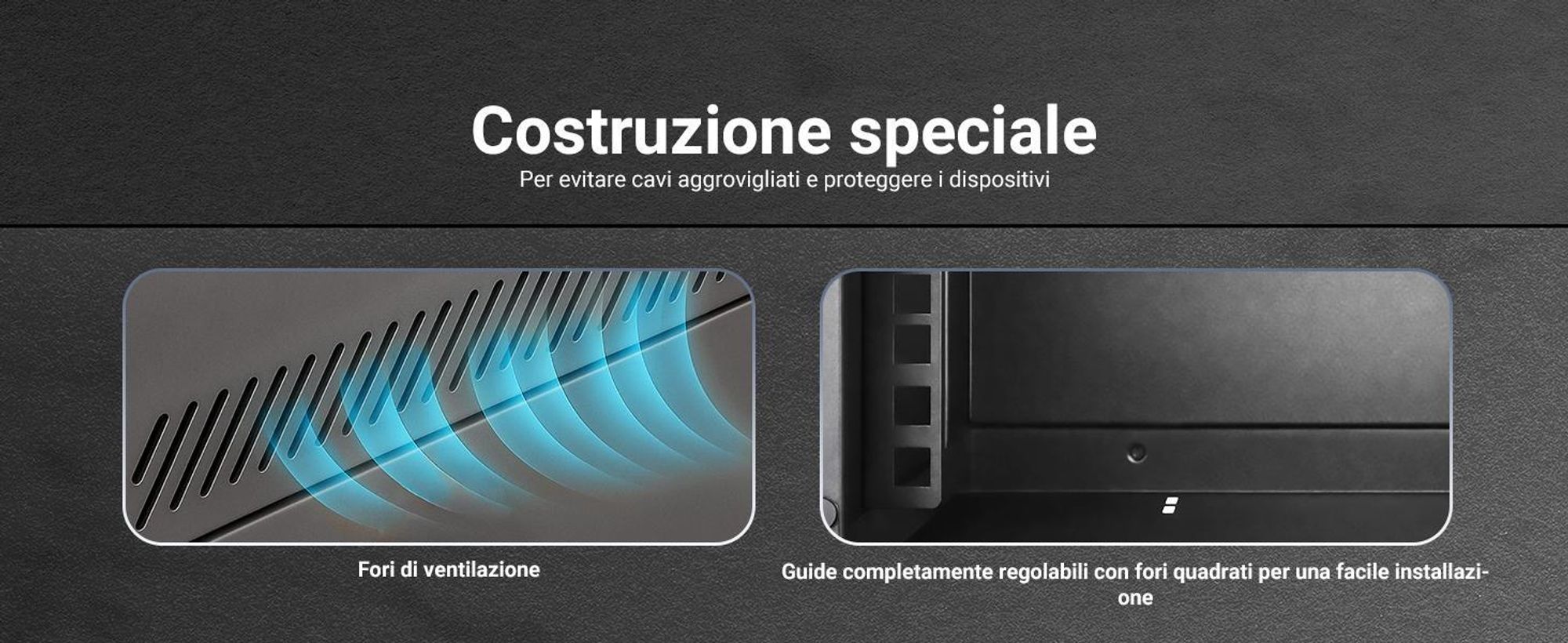 Extralink armadio rack 10" 4U da parete 280x310 mm nero