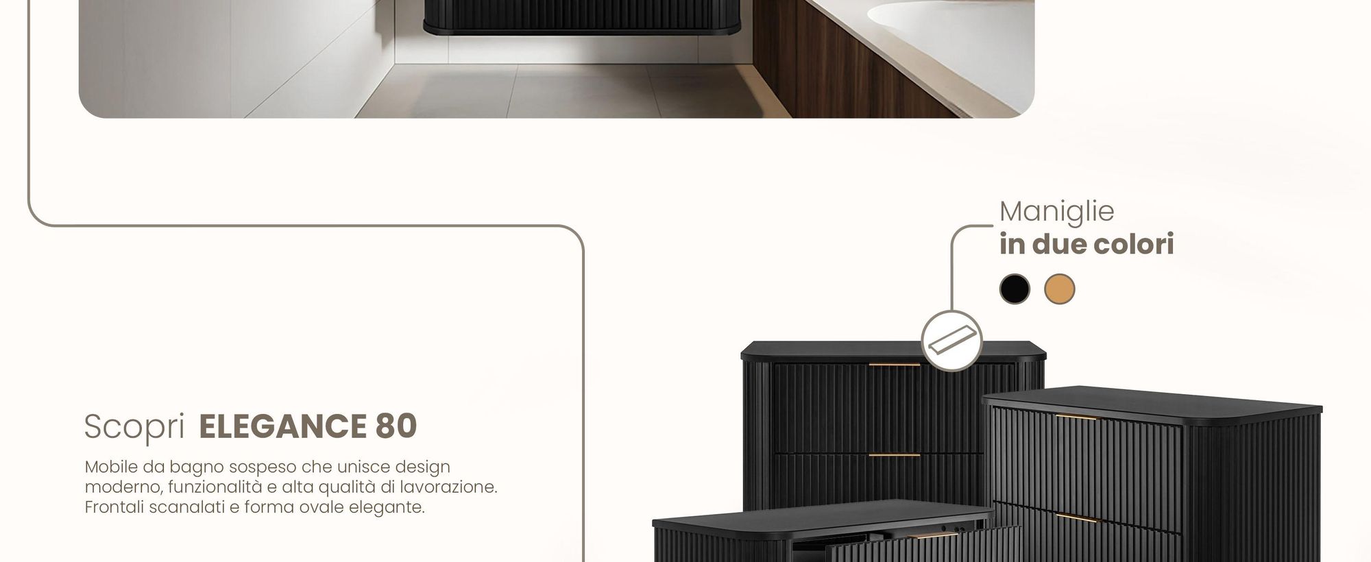 Mobile da bagno, Mobili da bagno, sotto il lavabo, nero, rodan, mdf