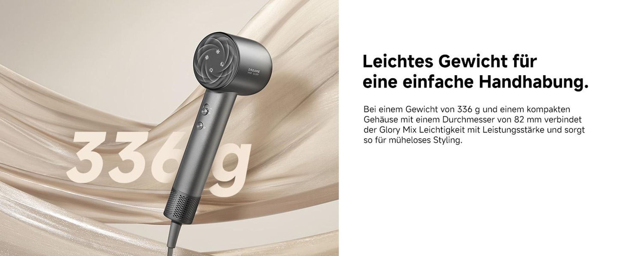 Dreame Glory Mix Haartrockner schwarz