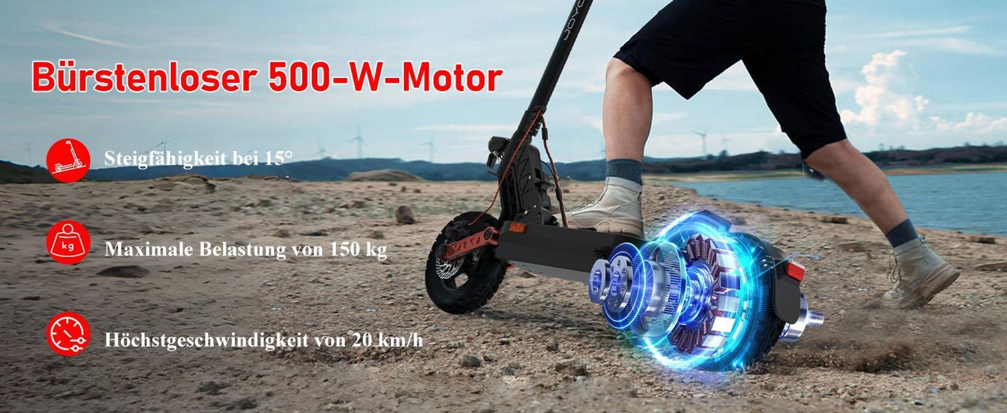 Joyor S5 PRO mit Straßenzulassung (ABE) - Leistungsstarker Offroad E-Scooter mit 100 km Reichweite
