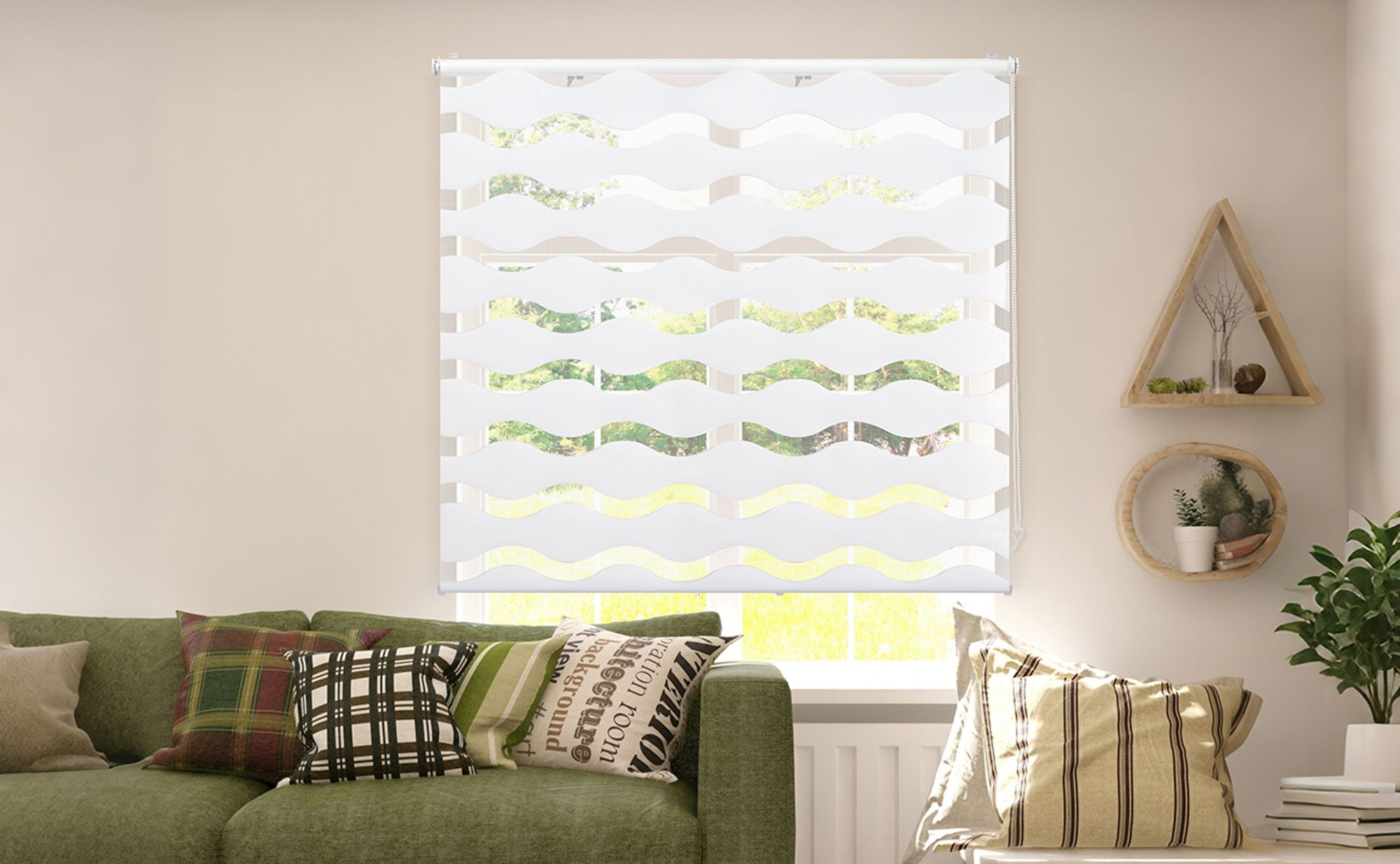Doppelrollo Doppelrollo Wellen Duo-Rollo Klemmfix ohne Bohren Doppelrollo Welle 75x130cm Weiß