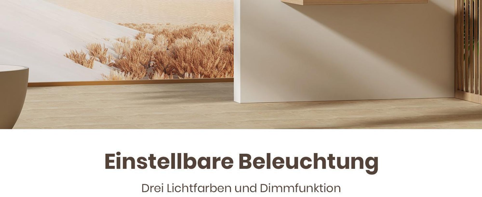 EMKE Badspiegel mit Beleuchtung LED Spiegel 60 cm mit beschlagfrei, Dimmbar 3 Lichtfarbe Rund Badezimmerspiegel Wandspiegel mit Touchschalter