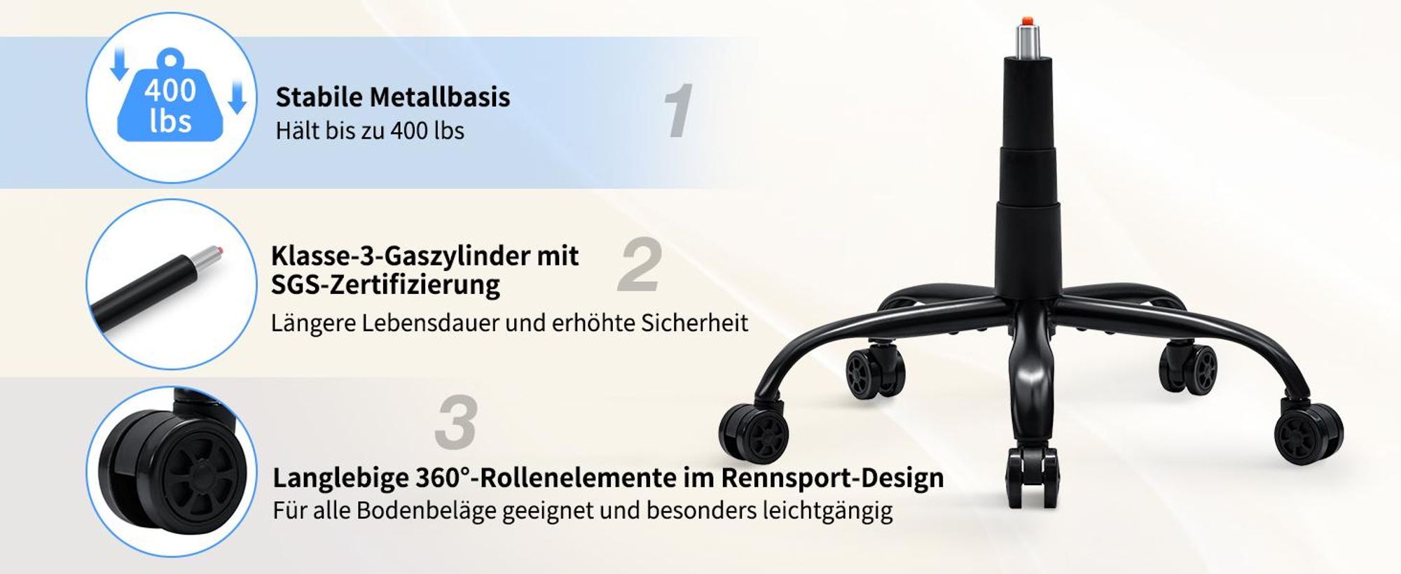 HOFFREE Massage-Bürostuhl mit Wärme & 7 Vibrationspunkten, 180° neigbar, Fußstütze, 200 kg Tragkraft, Chefsessel für große Personen, Schwarz