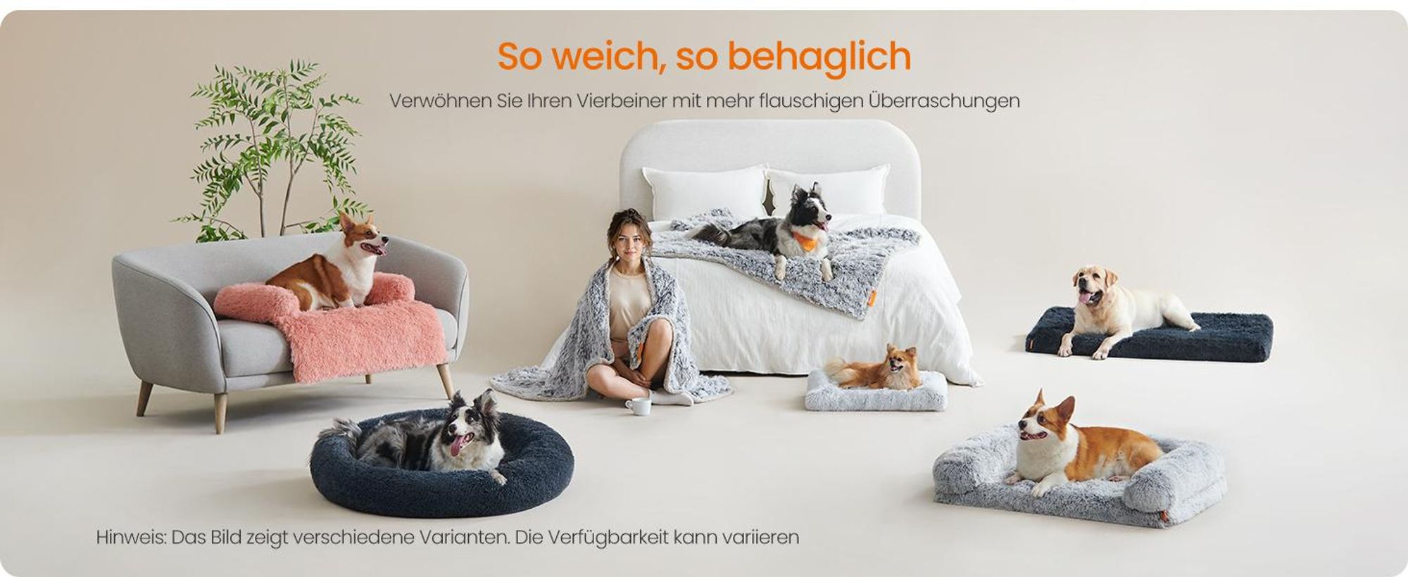 Feandrea Hundedecke, wasserdichte Decke, Sherpa-Stoff, Hundesofa Schutzdecke