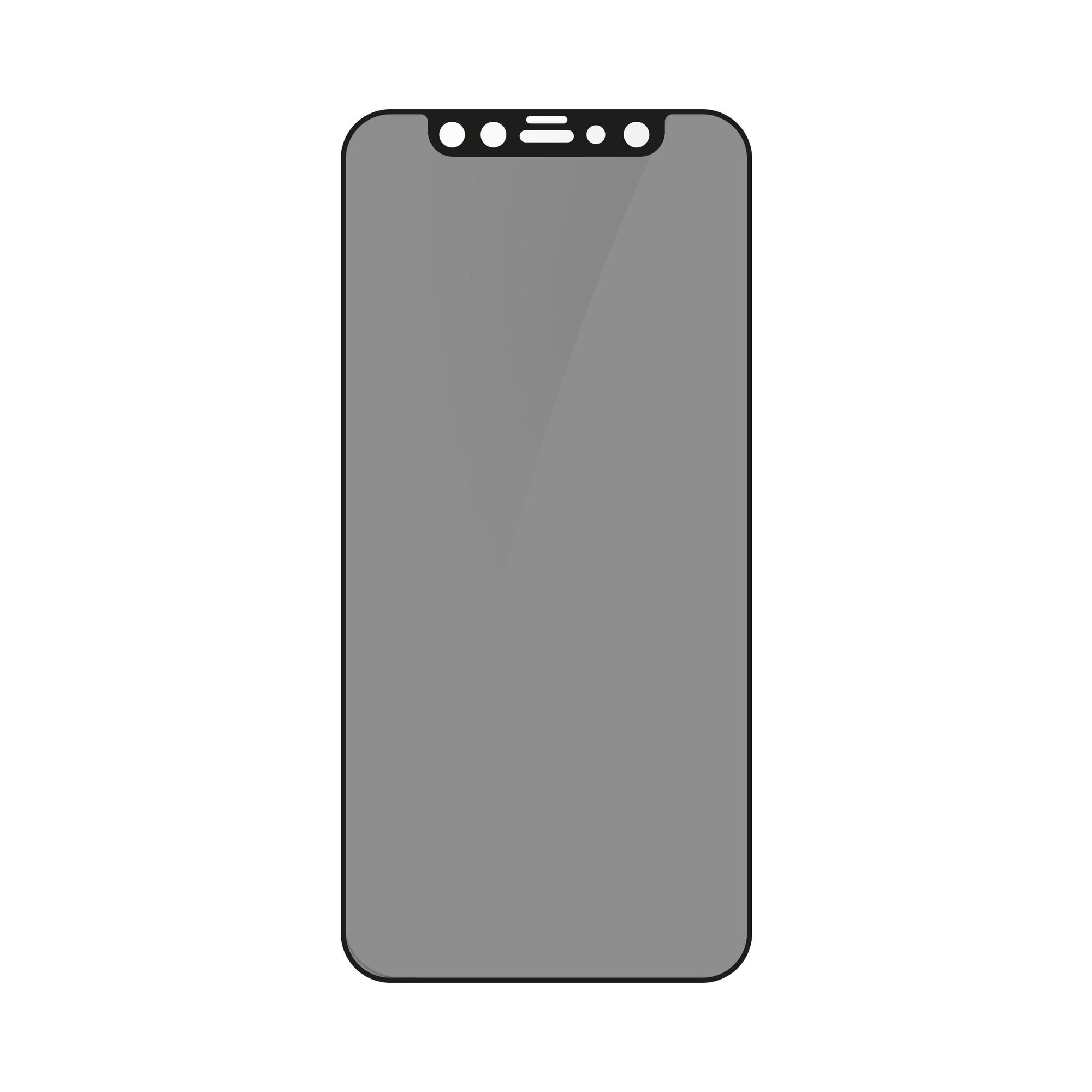 alkaya. iPhone X/XS/11 Pro Displayschutzglas Privacy, Panzerglas, Schutzfolie