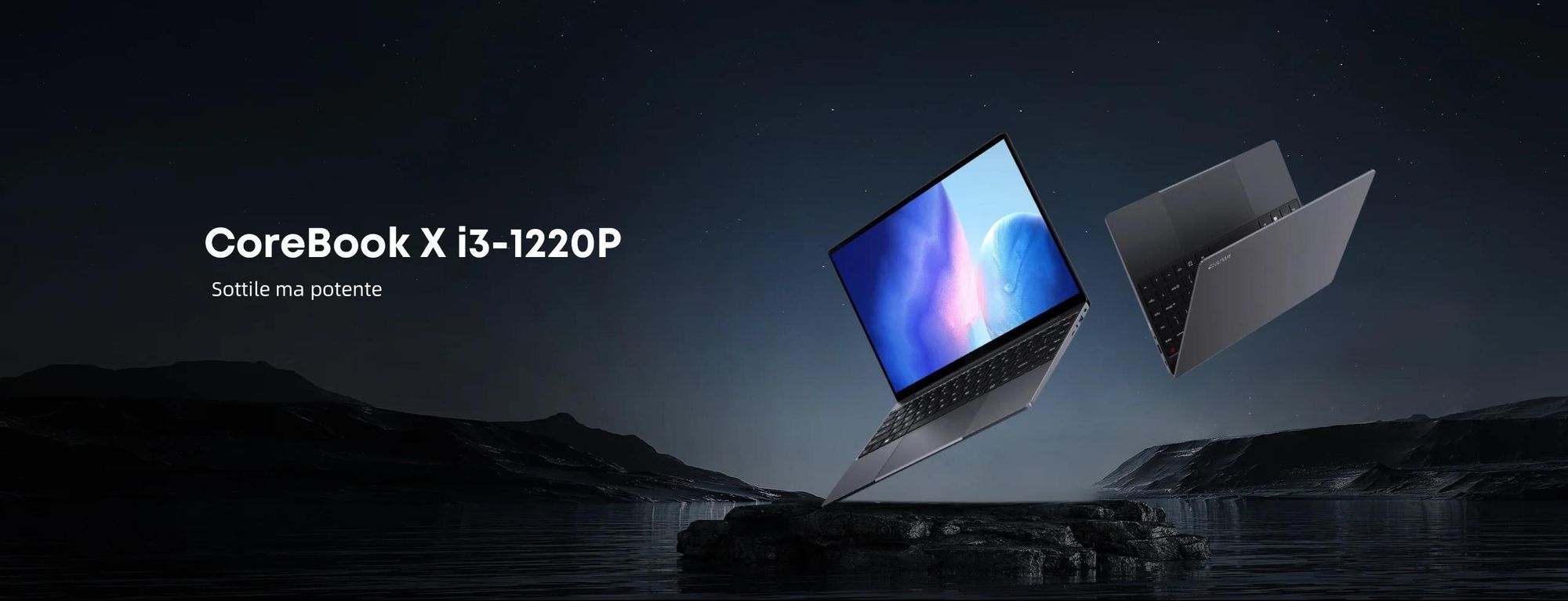 Laptop Intel Core i3-1220P - Processore Intel Core i3-1220P Display 14" Windows 11 16GB+512GB Batteria - Grigio