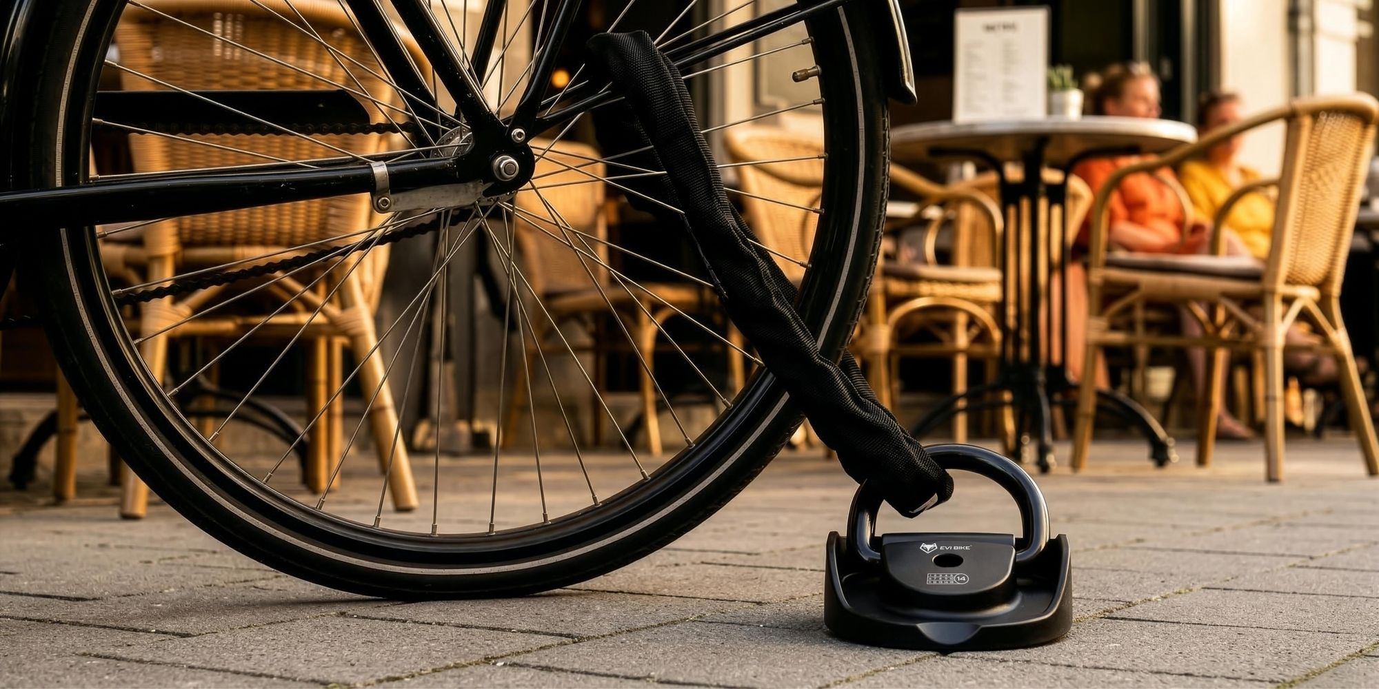 Wandanker Bodenanker für Fahrrad & Motorrad Diebstahlsicherung, 14mm Stahlöse inkl. Montageset, EVI BIKE LockPoint