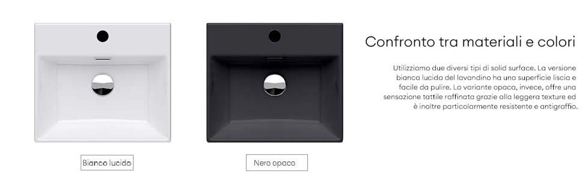 doporro Lavabo Bagno in Ceramica Bianco Lucido 60 cm – Lavabo Sospeso o da Appoggio Piccolo con Foro Rubinetto e Troppopieno (Brüssel206)