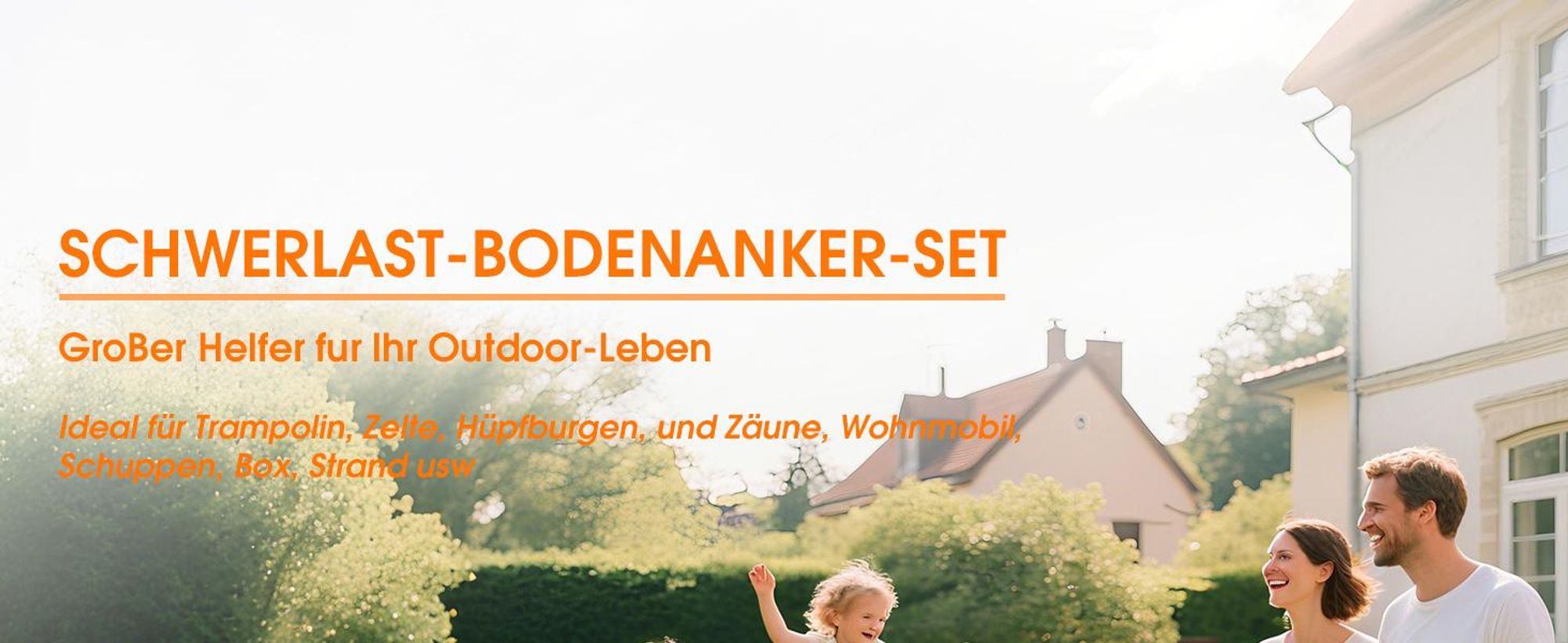Bodenanker, 4er Set Spiral-Bodenverankerung, Erdanker Trampolin, mit Gurten, Windwiderstand, für Zelten, Überdachungen, Schuppen, Wohnmobilen