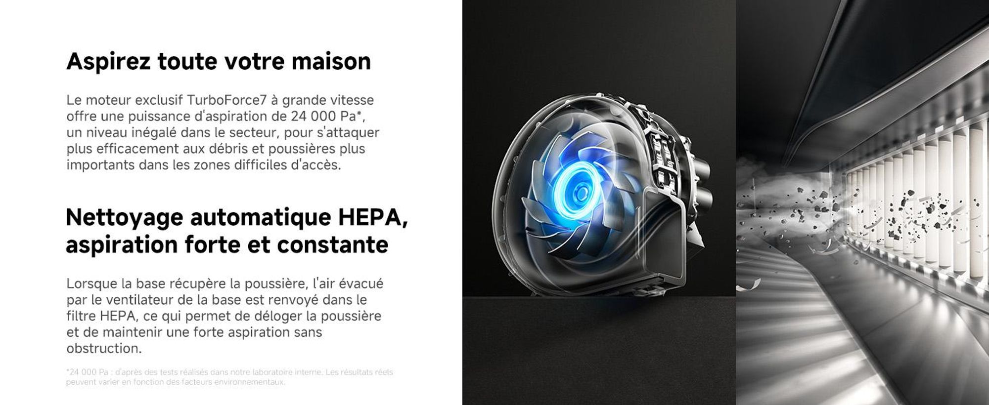 MOVA V50 Ultra Complete Robot Aspirateur Laveur, Vidage Automatique, 24 000 Pa, Lavage Thermique DuoSolution, Navigation FlexiRise, StepMaster, Noir