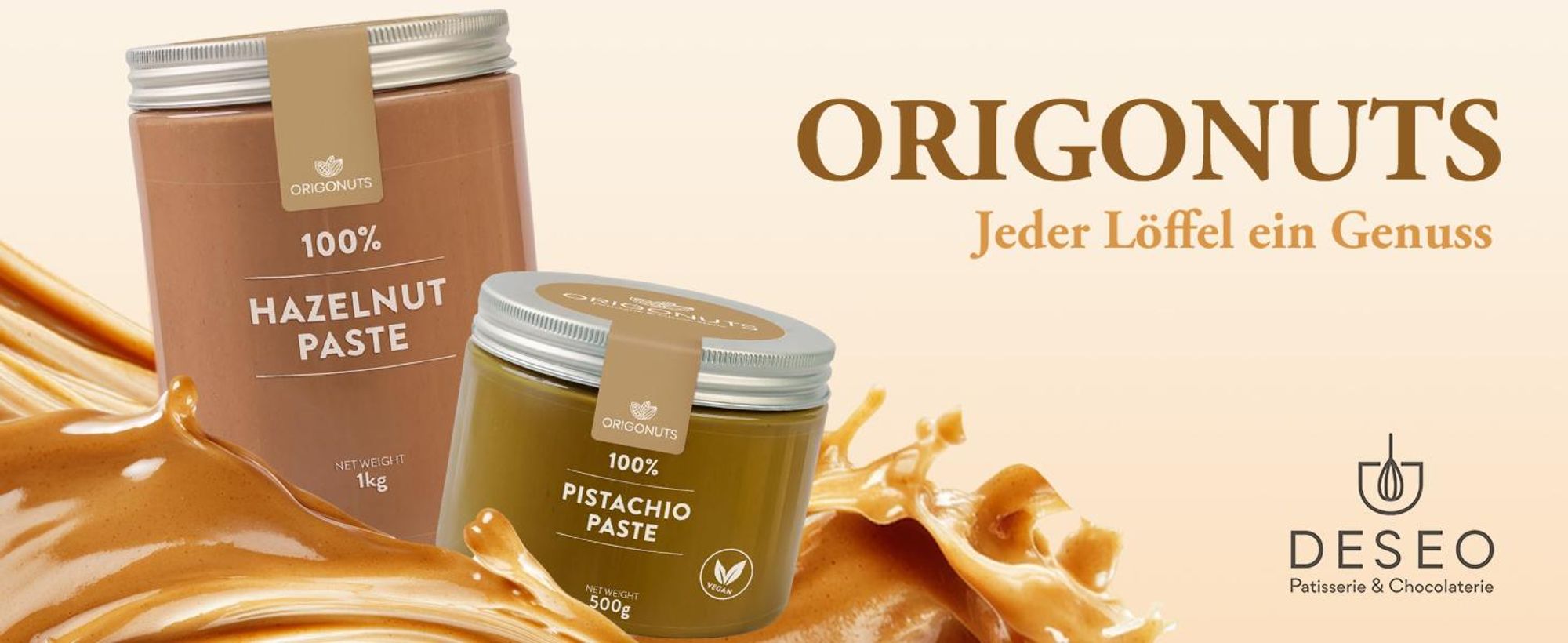 ORIGONUTS, Pistazienpaste 100% Pistazien, Pistaziencreme, Pistazienmus, 200g