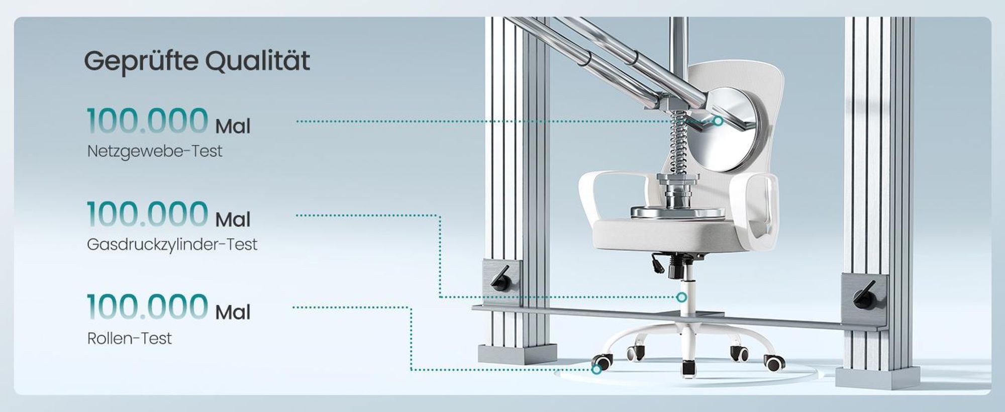 SONGMICS Bürostuhl ergonomisch, Drehstuhl mit Netzgewebe, Schreibtischstuhl mit Lendenstütze, Wippfunktion, klappbare Armlehnen, für Arbeitszimmer