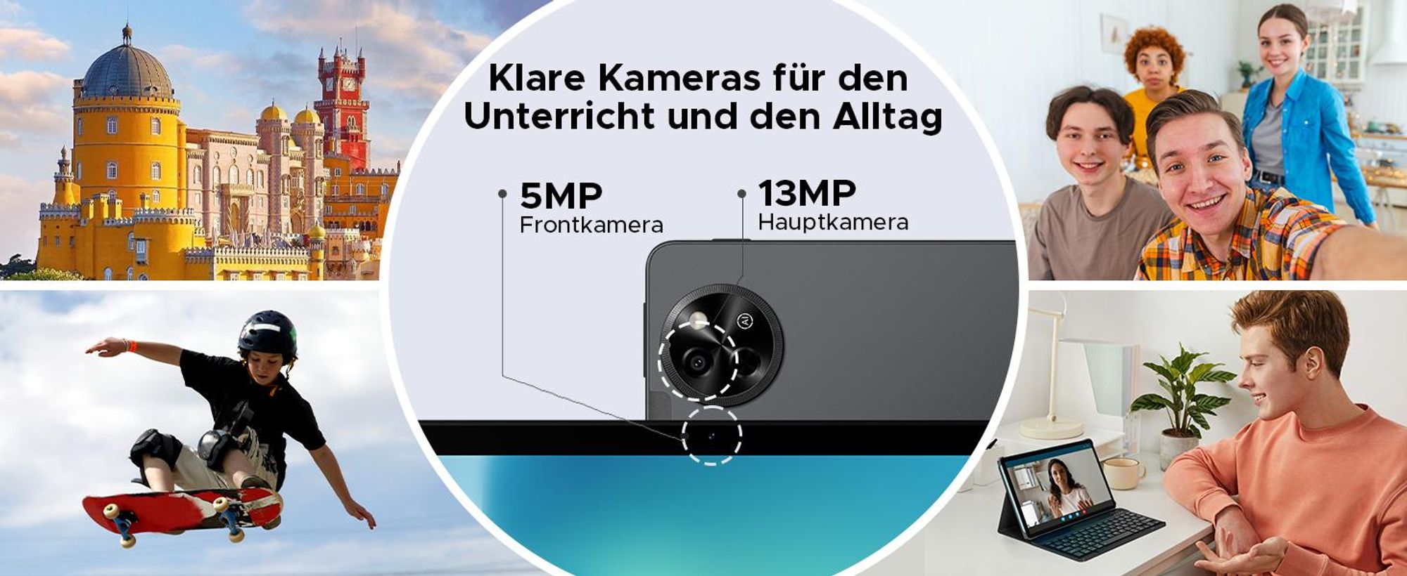 AP11 Tablet Android 16, 48GB RAM+128GB ROM/2TB, 11 Zoll 90Hz HD IPS, T7250 Octa-Core, 8800mAh, Gemini AI, Widevine L1-Tastatur, Stift, Maus und Hülle