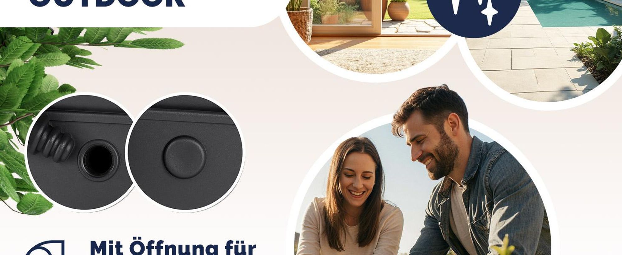 CASARIA Blumenkasten 3 Innentöpfe
