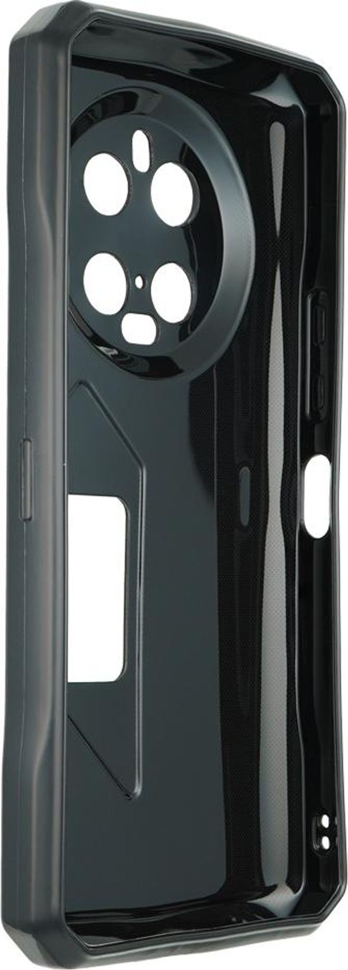 caseroxx Schutz-Hülle TPU-Hülle kompatibel mit Doogee V40 Pro, Gummi Handy Tasche schwarz Bild 2