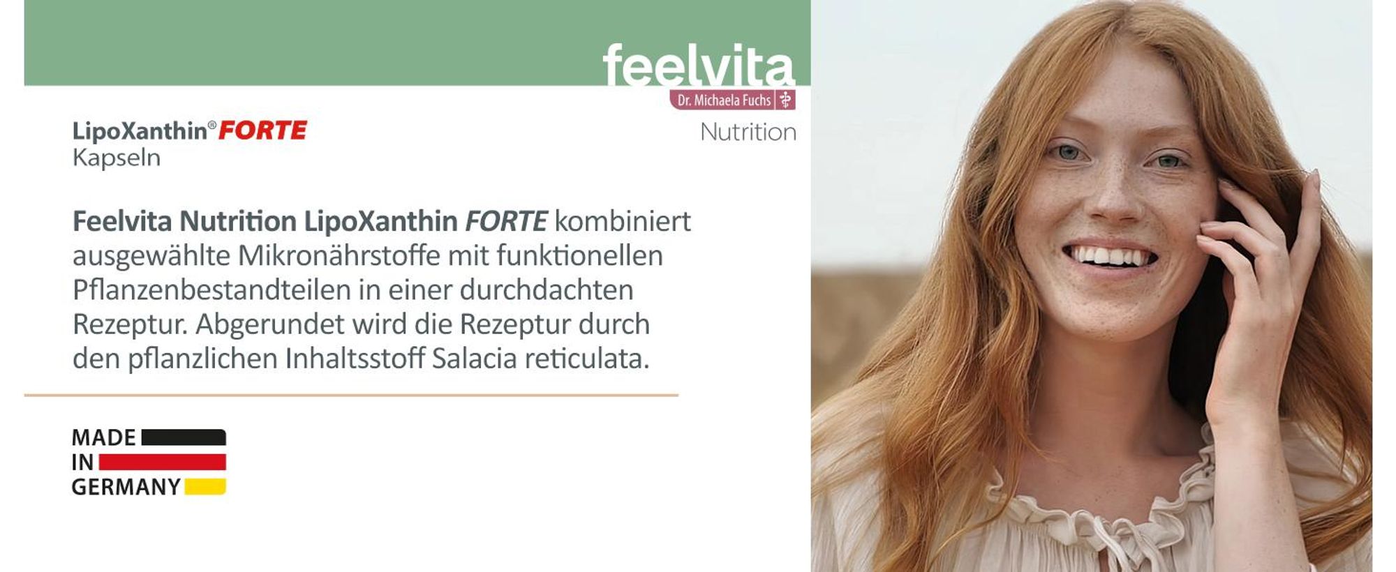 Genius Feelvita Nutrition LipoXanthin Forte Stoffwechsel Kapseln- für normalen Blutzuckerspiegel & Stoffwechselfunktionen, 6 Monatsvorrat (180 Stück)