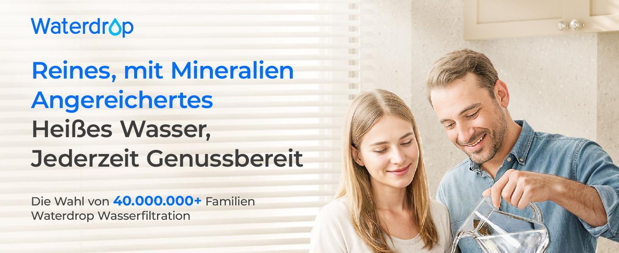[Mineralien] Waterdrop K19-HG Umkehrosmose-Wasserfiltersystem für die Arbeitsplatte, Sofort-Heißwasserspender, Tragbar, 7-Stufig mit UV