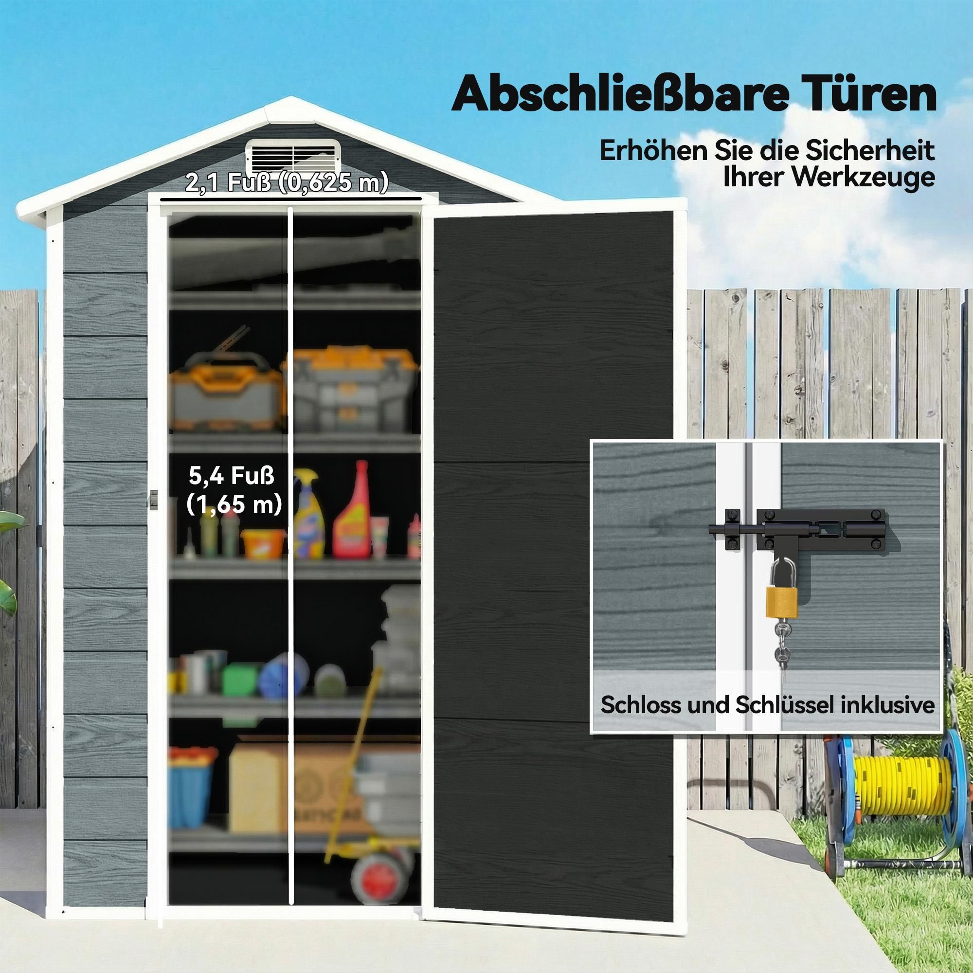 Gerätehaus Schuppen Aufbewahrung