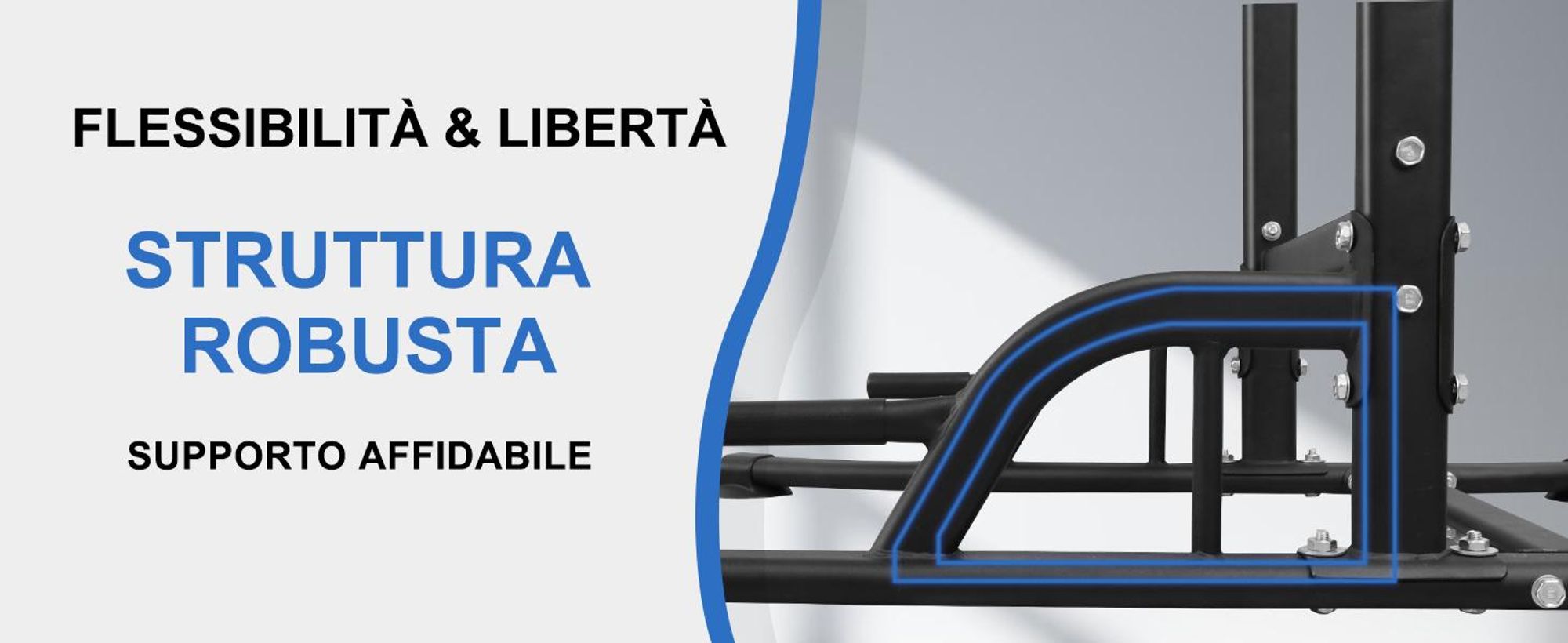 DH FitLife Power Tower Dip Station - Attrezzatura per allenamento a casa, con barra per trazioni e supporto regolabile