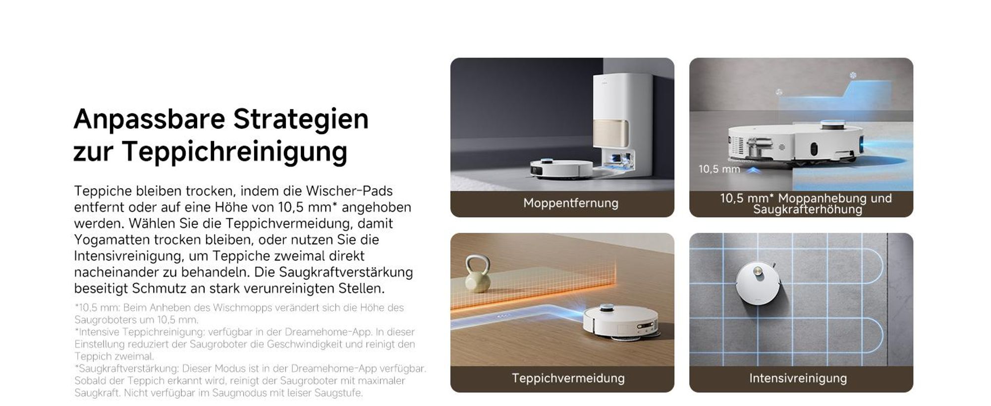 Dreame L50 Pro Ultra Staubsauger Roboter mit Wischfunktion,19500Pa Saugkraft,360°LiDAR Navigation,KI-Hindernisvermeidung,Selbstreinigend,Anti-Tangle
