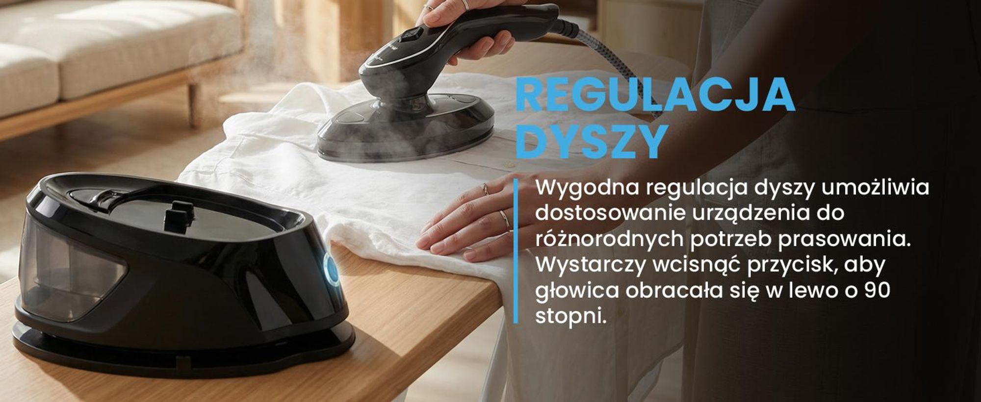 Stacja Parowa Żelazko Parowe Parownica do Ubrań Generator Pary Mocna 2500W