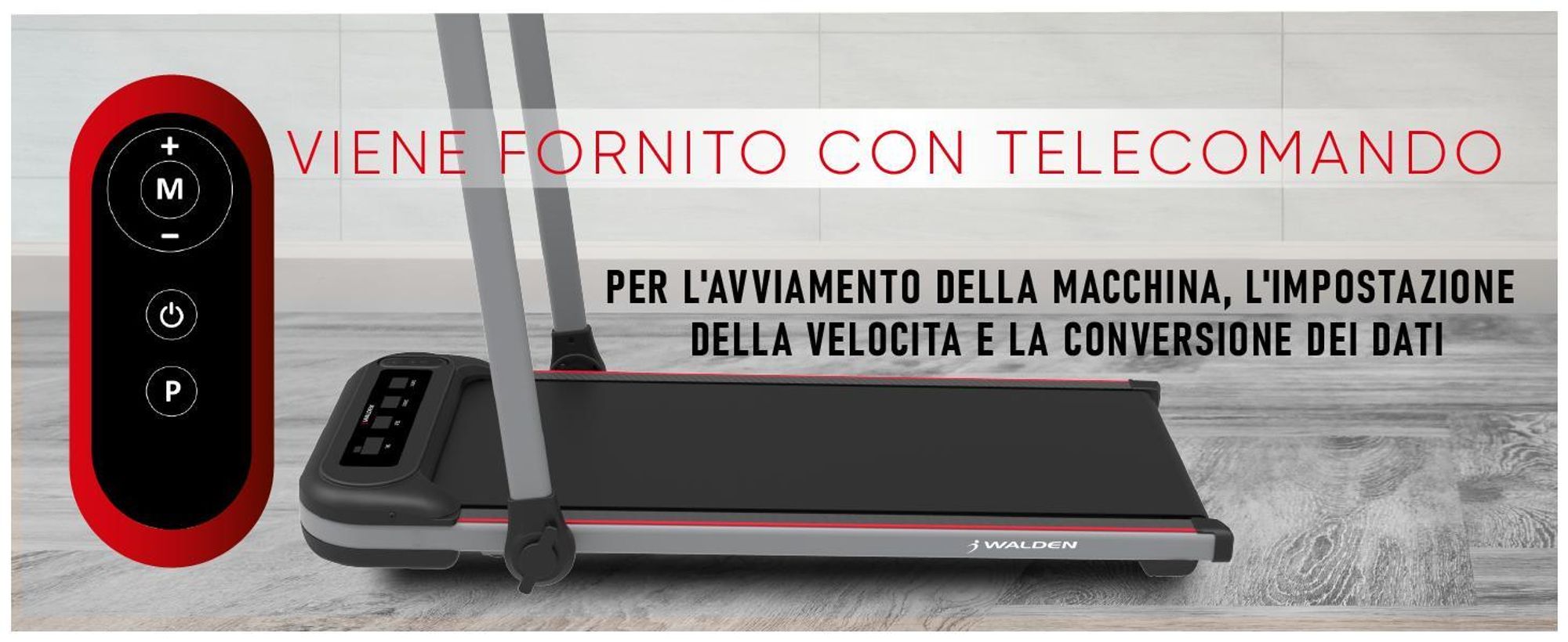 Walden F2600 Tapis roulant 2 in 1 Walking Pad pieghevole fino a 10 km/h Sottobanco Elettrico Attrezzo per camminare Home Office Silenzioso Telecomando Display LCD Resistenza 110k