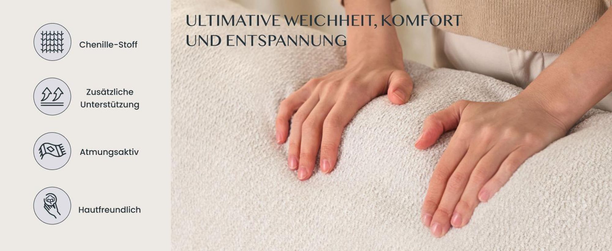 FLEXISPOT Mochi Pro Zero-Wall XXL Elektrischer Relaxsessel, 1,5-Sitzer mit 138 cm Sitzbreite, Fernsehsessel für Große&Schwere, Klemmschutz&USB-C,Beige
