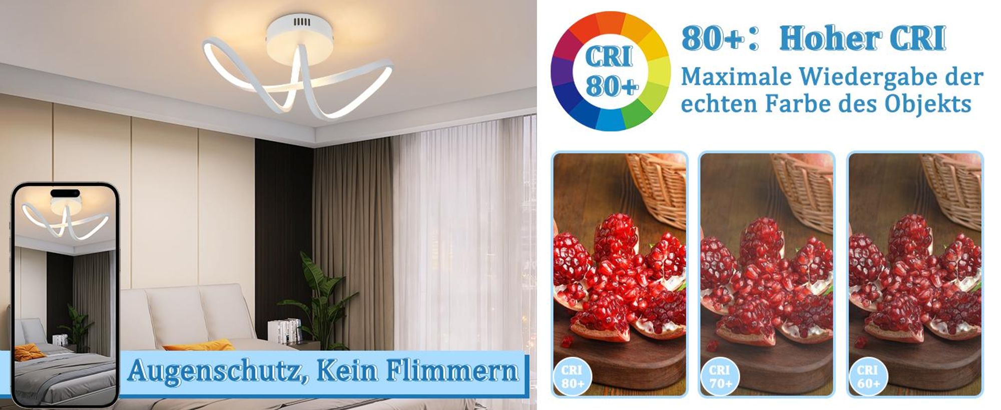 ZMH Plafonnier LED 12W Lampe de Plafond Salon Chrome Moderne Lampe de Cuisine Intérieure Blanc Chaud 3000K Éclairage de Plafond pour Chambre