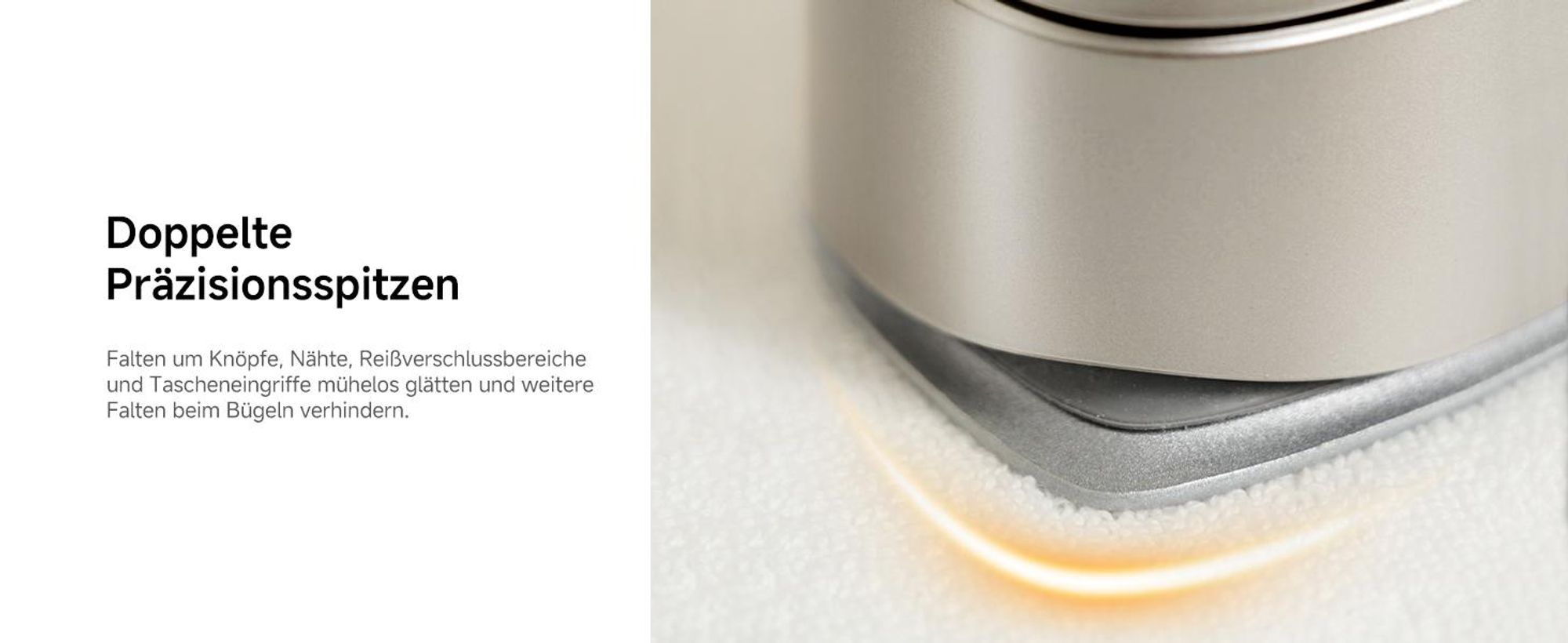 Dreame P7 Vertikaler Dampfbügeleisen, tragbares Bügeleisen, um 90 ° drehbares Dampfpanel, geeignet für alle Stoffe, Zuhause, Reisen, Zuhause und Büro