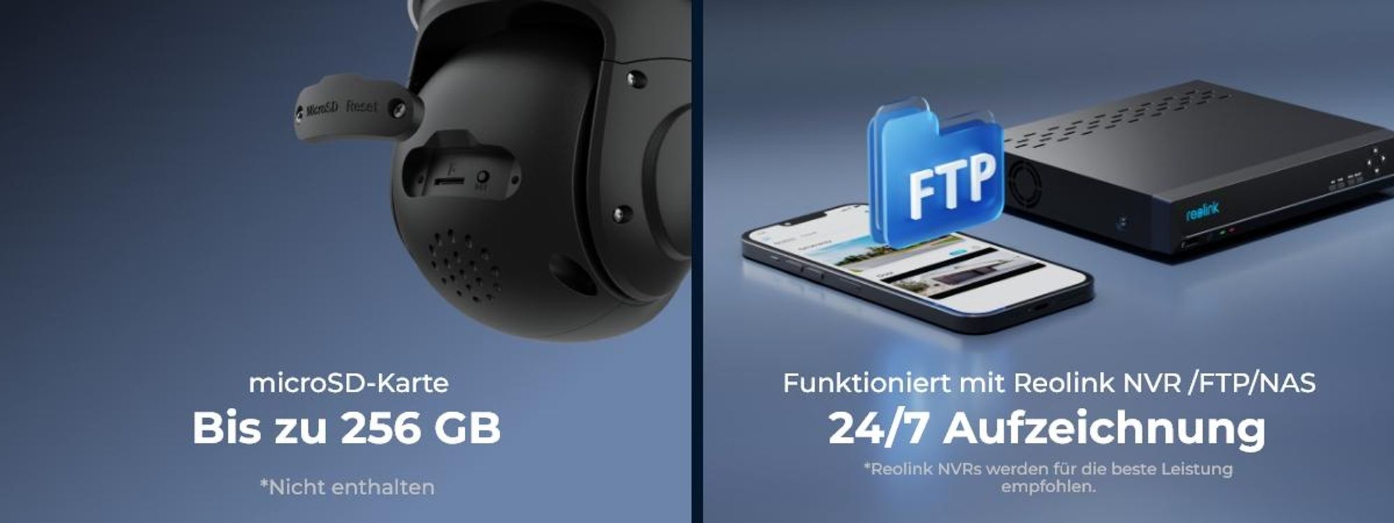 Reolink RLC-823S1, 4K 8MP PoE Überwachungskamera, 360° Abdeckung, 5X optischem Zoom, Auto-Tracking, Farbnachtsicht, Personen-/Fahrzeug-/Tiererkennung