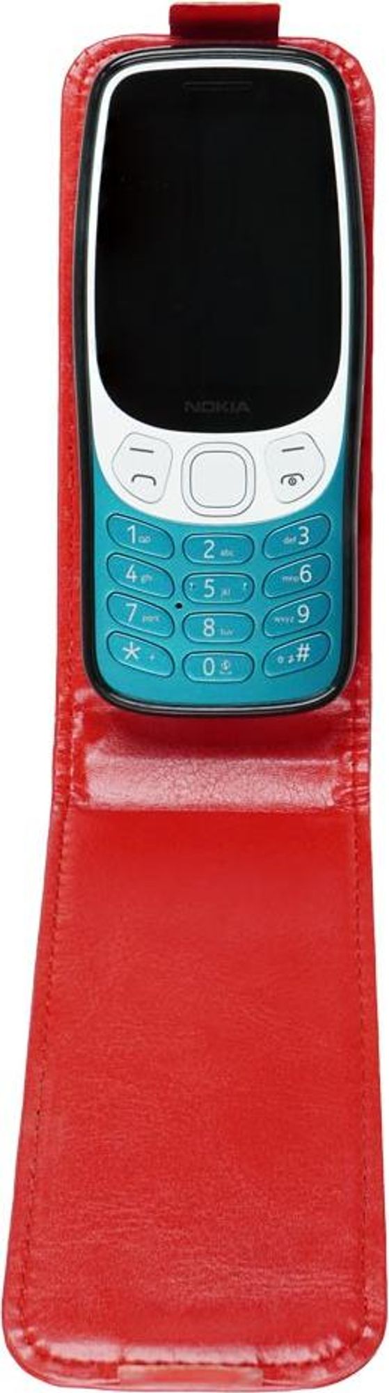 caseroxx Schutz Tasche Hülle Flip Cover kompatibel mit Nokia 3210 (2024), Smartphone Tasche Flip Cover in rot Bild 3