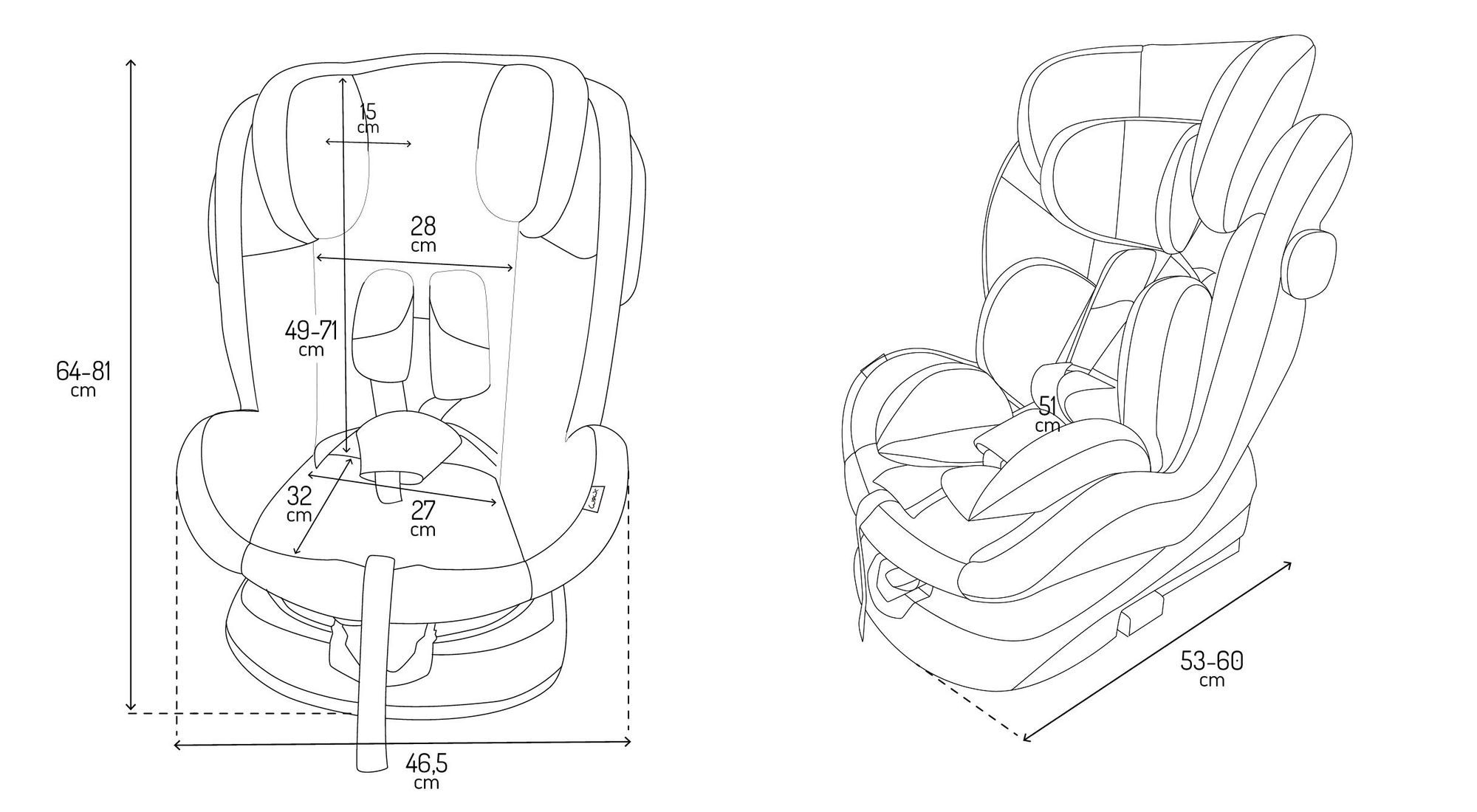 MoMi EMI – i-Size Kindersitz 40–150 cm (0–36 kg), 360° drehbar, ab Geburt rückwärts & vorwärts nutzbar, mit ISOFIX & Top Tether – Grau