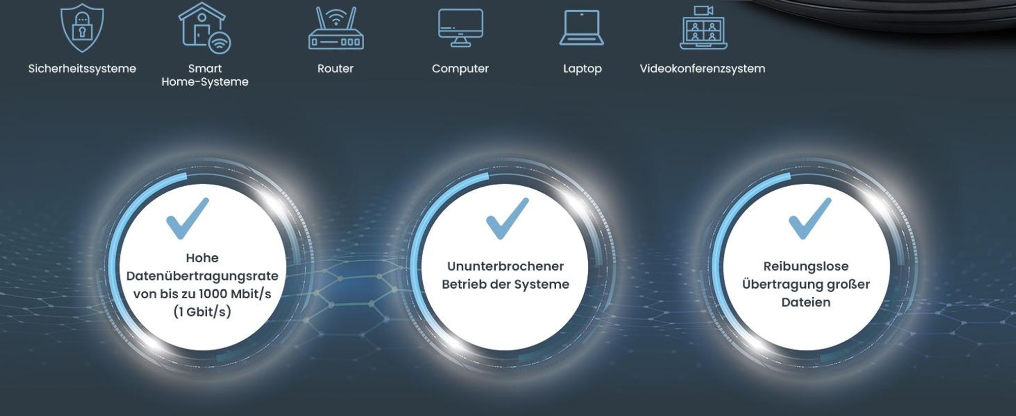 Extralink CAT5E FTP F/UTP V2 Netzwerkkabel Außen 305 m LAN Kabel
