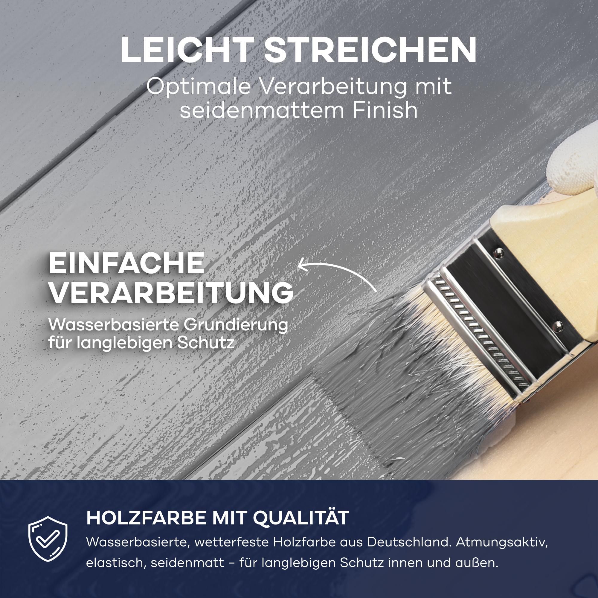 Plid Holzfarbe 0,75l Anthrazit, für ca. 8m² /  Innen & Außen - Wetterschutzfarbe Holzfarbe Außen - Dauerhafte Holzschutzfarbe - Farbe für Holz