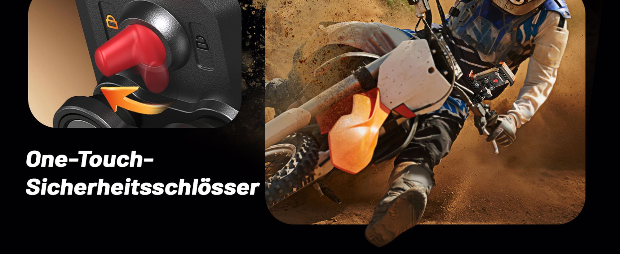 Motorrad Handyhalterung, Universal Handyhalterung Fahrrad Lenker [Doppelt Vibrationsgedämpft +Metallkugelgelenk] -360°drehbar für (4,7-7,2''Halterung
