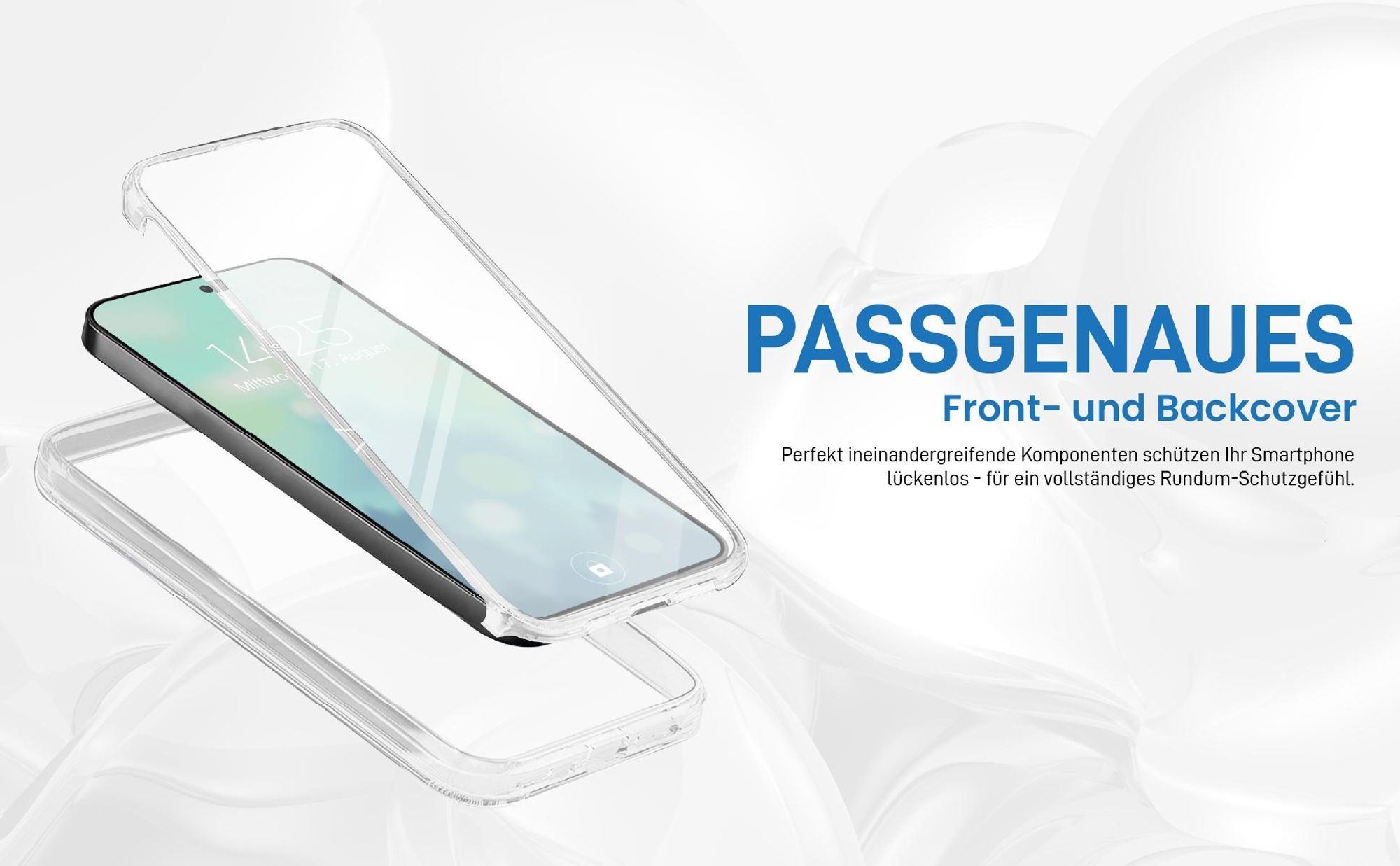 Passgenaues 360 Grad Case für Samsung Galaxy S26 mit Schutz von beiden Seiten