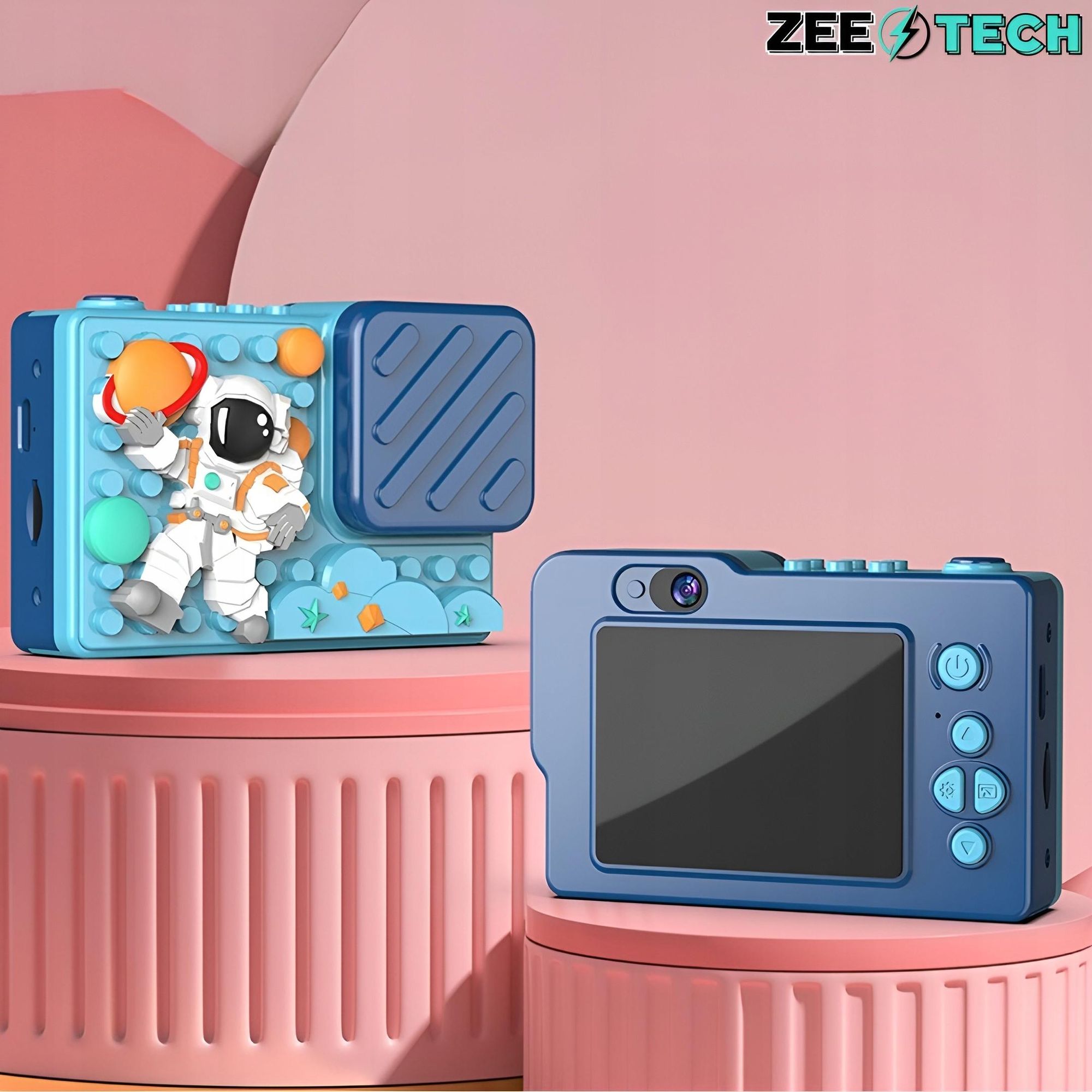 Digitale Kinderkamera 40Mp Selfie-Kamera Spiele + 32Gb Karte