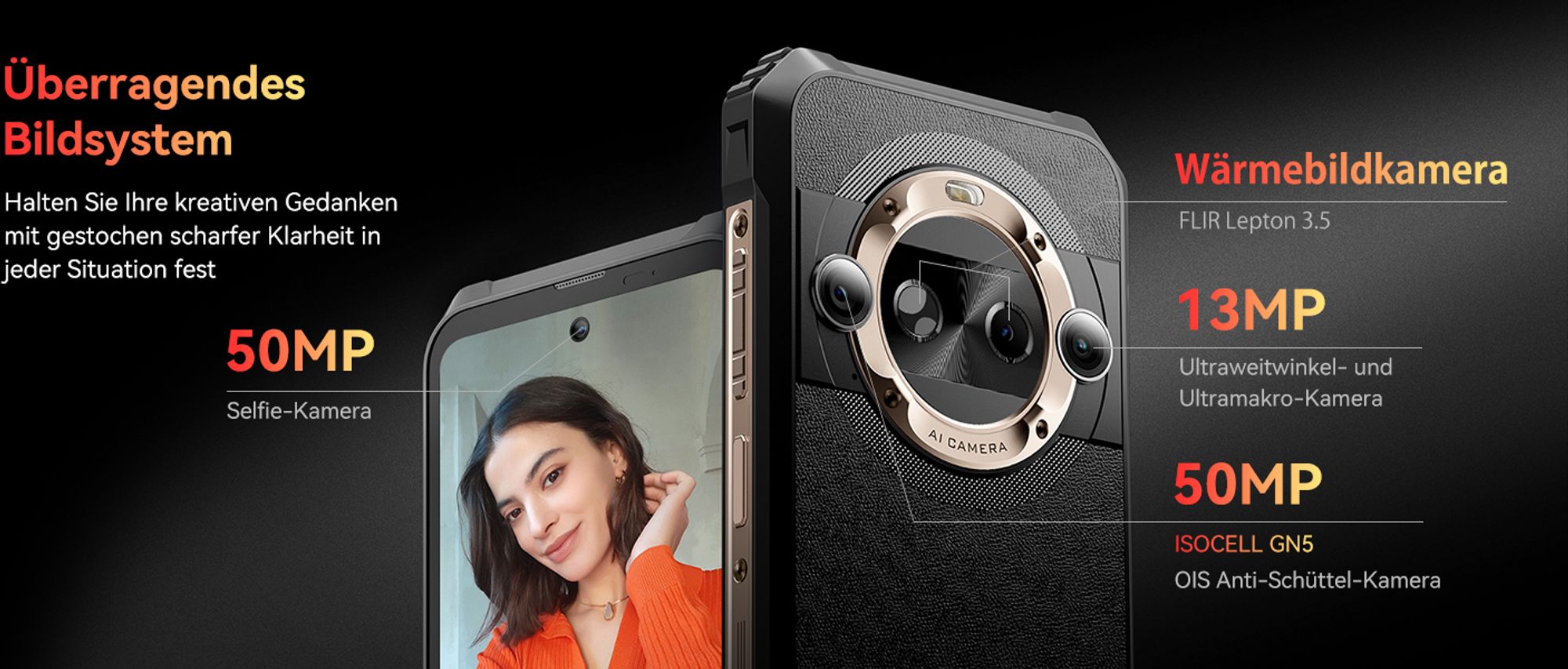 Blackview BL9000Pro 5G AI outdoor Handy, MediaTek Dimensity 8020, 36 GB(12+24 GB) + 512 GB Smartphone,  6,78" FHD+/120 Hz/8800 mAh+120W, NFC, IP69K