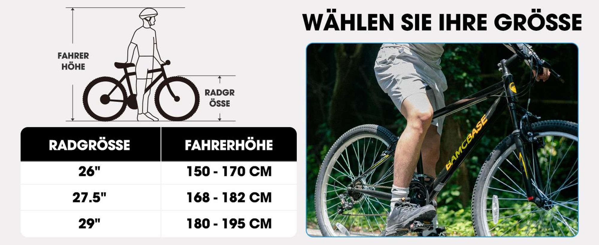 HILAND Mountainbike 27.5 Zoll MTB Herren Damen, mit 18 Gang, V-Bremse, Hardtail Fahrrad, Fahrräder für studentische Pendler, Grau