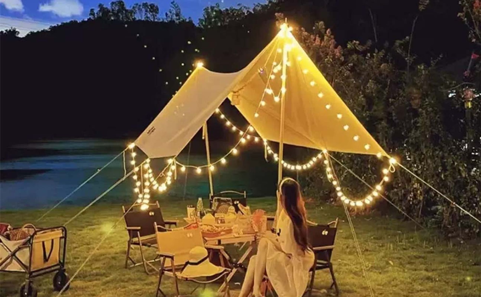 Salcar Solar LED Lichterketten 15 m 60 LEDs, USB & Solar, 8 Modi, Kugellampen Deko Weihnachtsdeko