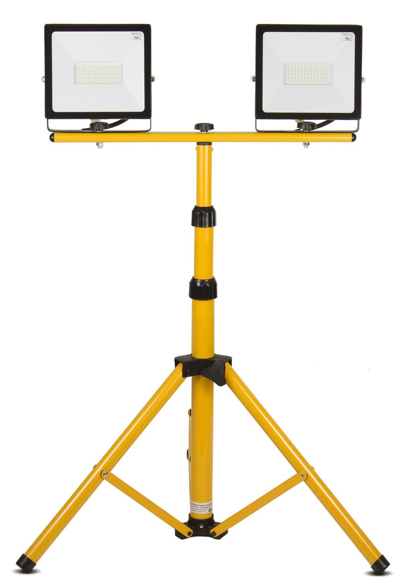 Stativ für Flutlichtstrahler Baustrahler Arbeitsleuchte Flutlicht Ständer Baustrahlerstativ Teleskop 62-150cm Höhenverstellbar Stahl