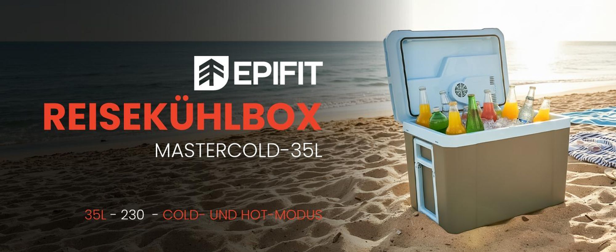 Kühlbox mobiler  35 Liter 12/230V 35 für Camping mit Räder