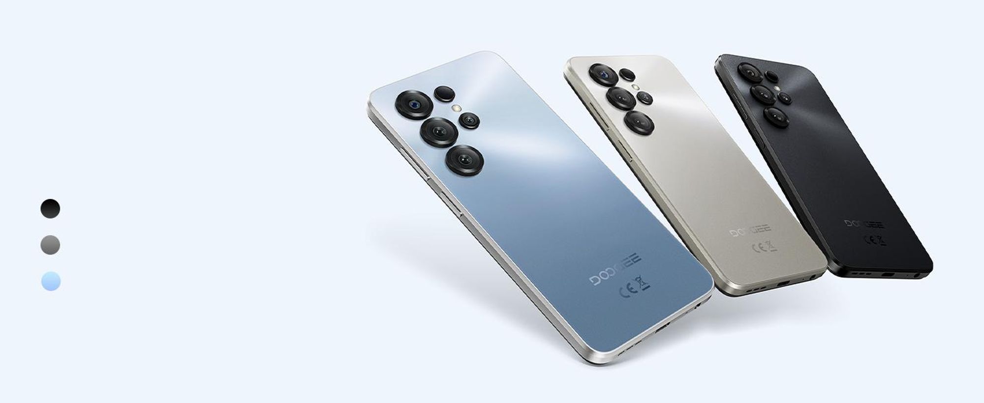 Smartfon DOOGEE Note56X Pro, Android 16, ekran 6,56" 90Hz, bateria 6150mAh, pamięć 32GB+128GB, 4G, aparat 13MP, NFC, czytnik linii papilarnych, OTG, bez umowy