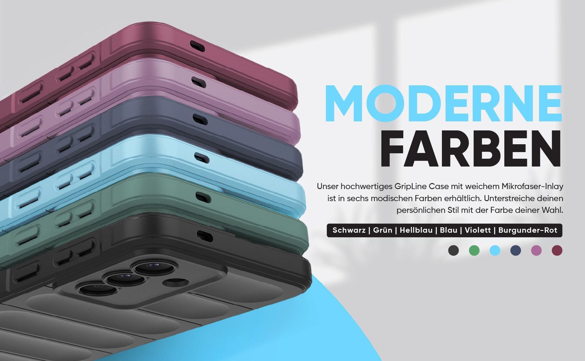 Handyhülle für das Samsung Galaxy A57 5G - verschiedene Farben und modernes Design